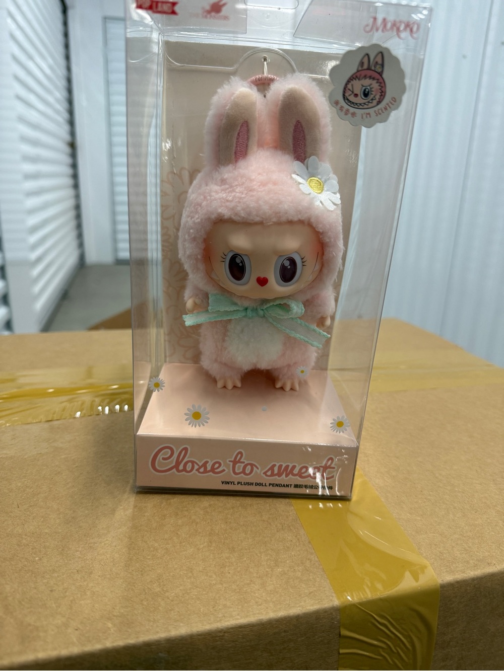 Close to Sweet Pink Bunny Plush Keychain by MNRC